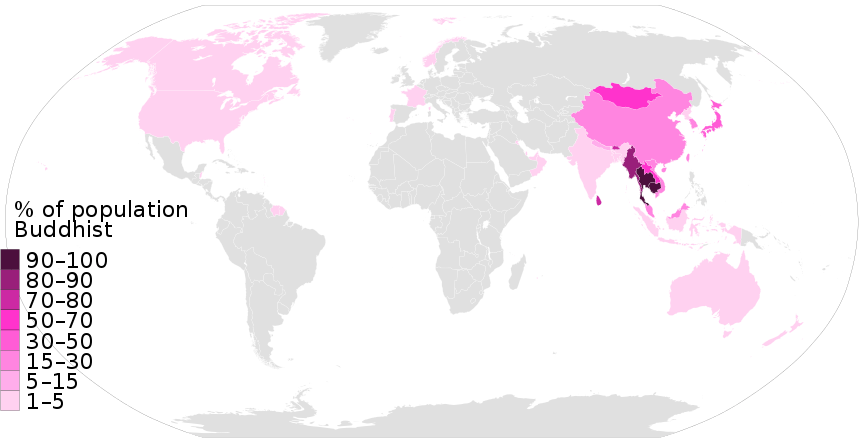 Buddhism map