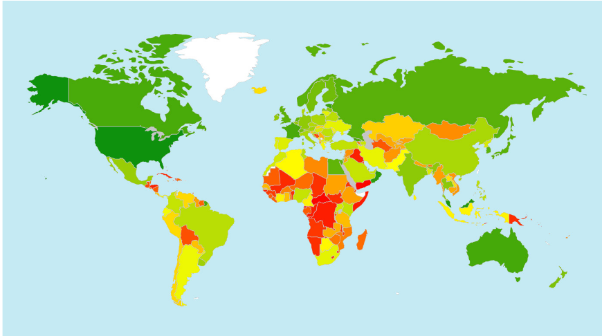Карта стран по уровню кибербезопасности