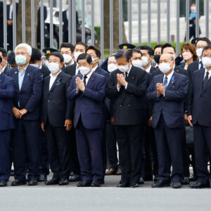 Парламентарии на похоронах Синдзо Абэ