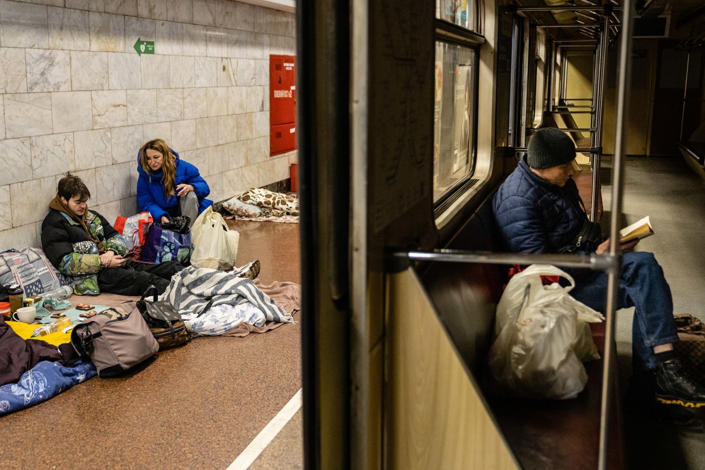 Киев, метро война 2022